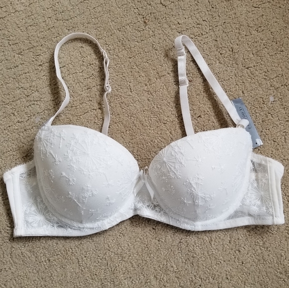 NWT Sophie B Embroidered white Bra 36B - Picture 1 of 16